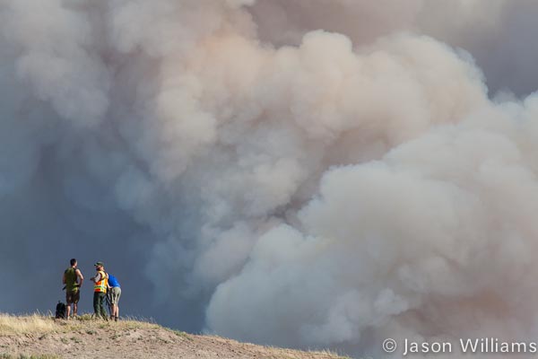 The Alum fire in Yellowstone National Park