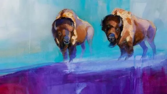 Original painting by Jackson Hole local artist Carrie Wild