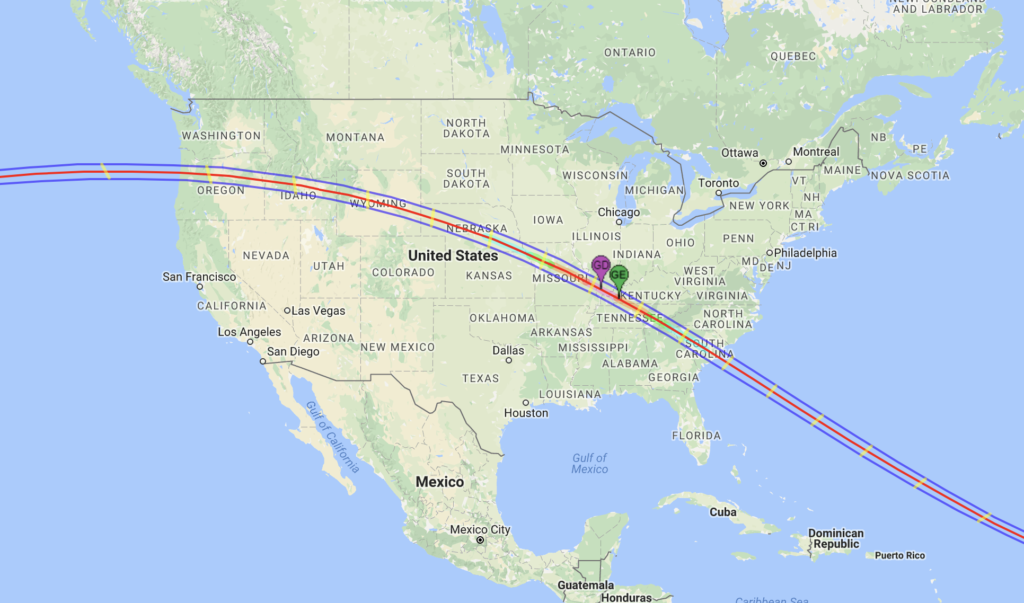 Nasa's interactive eclipse map