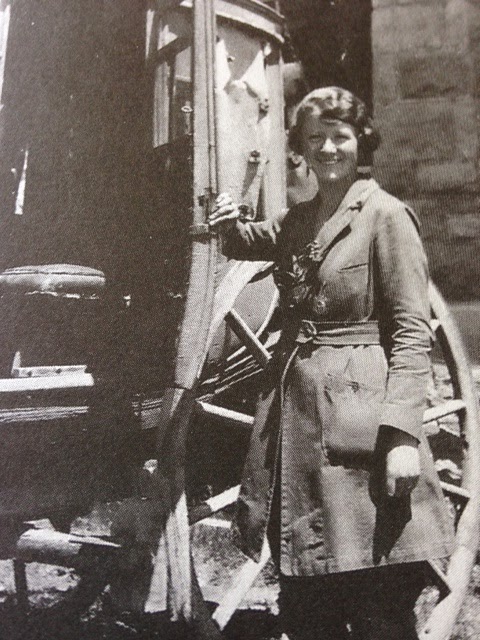 Marguerite Lindsley in her handmade national park uniform