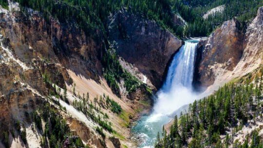 Pictured Is The Lower Falls Of The Yellowstone River