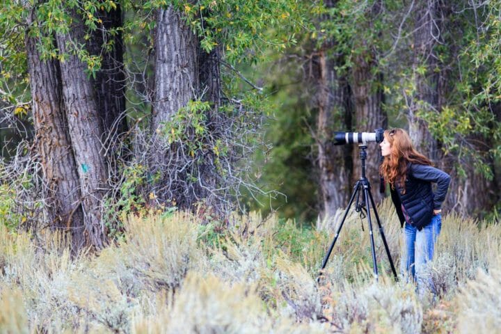 Photographer in Grand Teton National Park