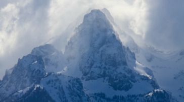 Winter storm in the Tetons